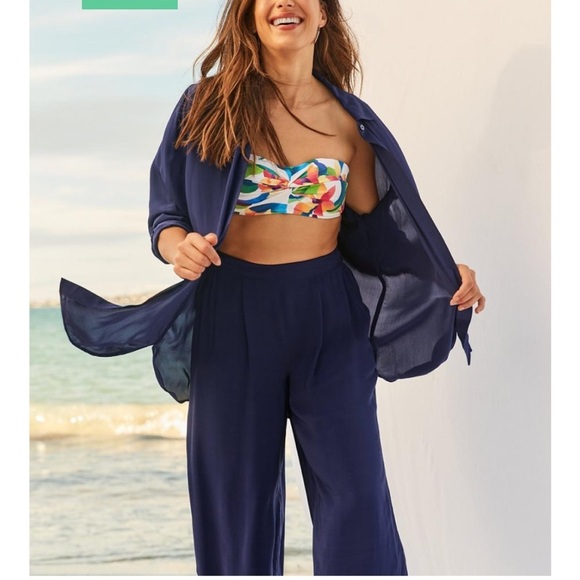 TOMMY BAHAMA-WOMEN'S CALYPSO
CREPE SHIRT button down NWT blue size medium - Picture 6 of 12